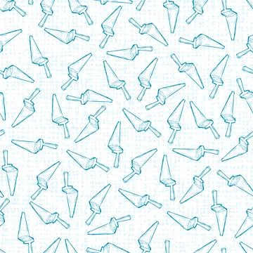 Vector white cake shovel knife simple seamless repeat pattern with canvas bac Illustrazione stock