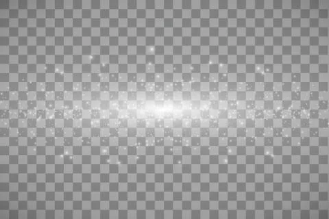Vector white cloud glitter wave abstract illustration. White star dust trail 스톡 일러스트