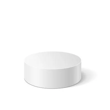 Vector white cylinder Stock Illustration