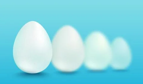 Vector white eggs Stock Illustration