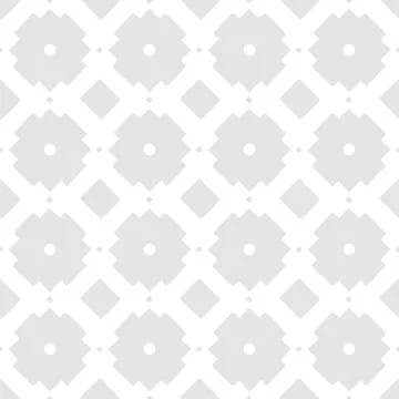 Vector white Ethnic geometric seamless pattern on gray background Stock Illustration