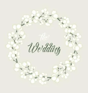 Vector white flowers Stock Illustration