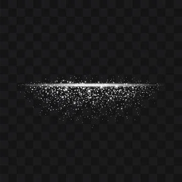 Vector white glitter trail particles background effect for luxury greeting ri Stock Illustration