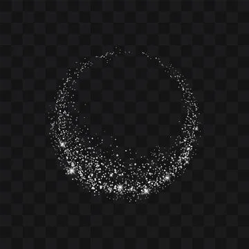 Vector white glitter trail particles background effect for luxury greeting ri Illustrazione stock