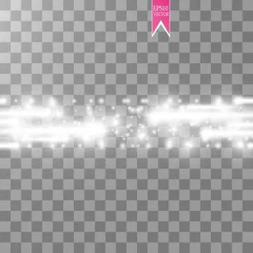 Vector white glitter wave abstract illustration. White star dust trail sparkling Stock Illustration