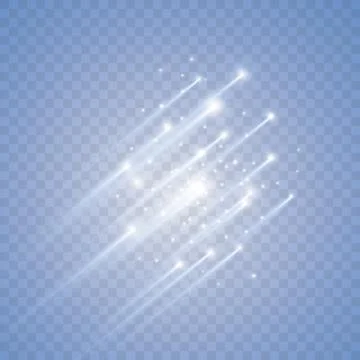 Vector white glitter wave abstract illustration. White star dust trail sparkling Ilustração Stock