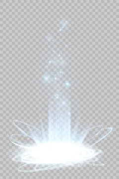 Vector white glitter wave abstract illustration. White star dust trail sparkling Stock-Illustration