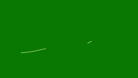 Vector white lines wind effect on green screen, UI motion graphics. alpha adjust Stock Footage 316475005