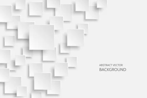 Vector white modern abstract background Stock Illustration