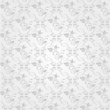 Vector white ornament background Stock Illustration