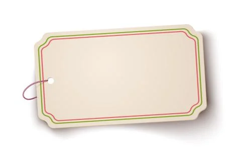 Vector white paper banner Stock Illustration