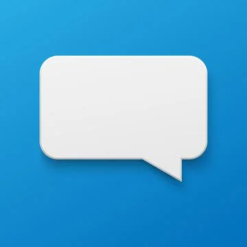 Vector white paper speech bubble, message box 스톡 일러스트