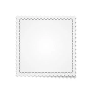 Vector white paper template with ribbon Stock Illustration