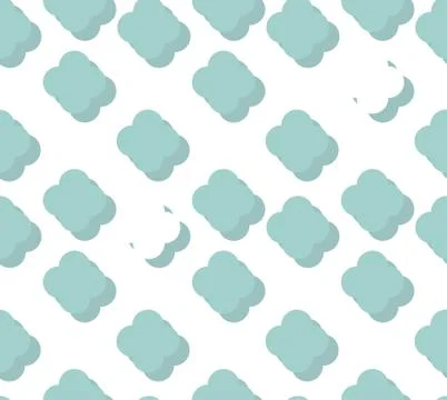 Vector white seamless background with 3d square elements Stockillustratie