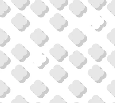 Vector white seamless background with 3d square elements Stock Illustration