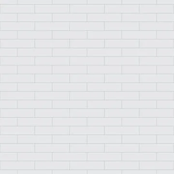 Vector white seamless pattern with brick wall Stock Illustration