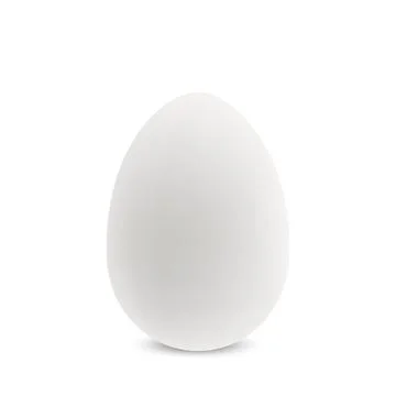 Vector white single realistic egg. Stock Illustration