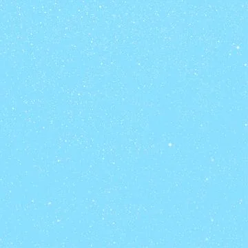 Vector white snow falling on blue background. Stock Illustration