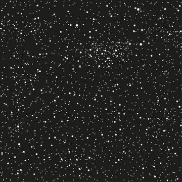 Vector white snow falling on dark background. Stock Illustration