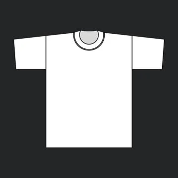 Vector white t-shirt Stock Illustration