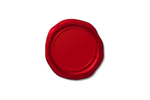 Vector white wax seal stamp clipart Illustrazione stock