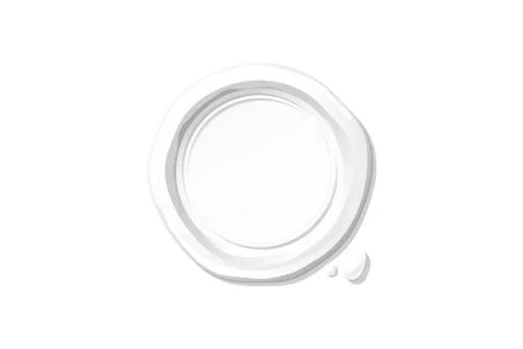 Vector white wax seal stamp clipart Stock Illustration