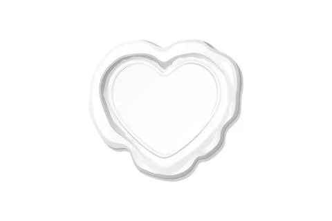 Vector white wax seal stamp clipart Stock Illustration