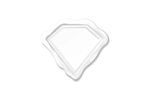 Vector white wax seal stamp clipart Stock Illustration