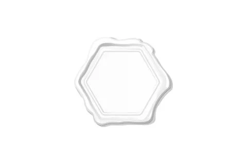 Vector white wax seal stamp clipart Stock Illustration