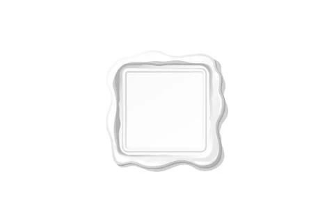 Vector white wax seal stamp clipart Stock Illustration