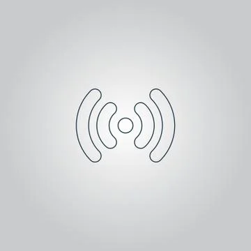 Vector Wi-Fi network icon Stock Illustration