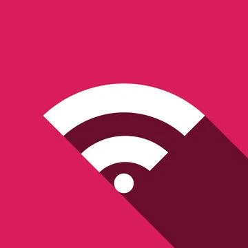 Vector Wi-Fi network icon. Flat design style eps 10 Vector Wi-Fi network i... Stock Photos