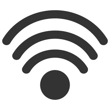 Vector Wi-Fi Source Flat Icon Image Stock Illustration