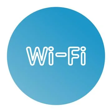 Vector wi fi symbol, free wifi Stock Illustration
