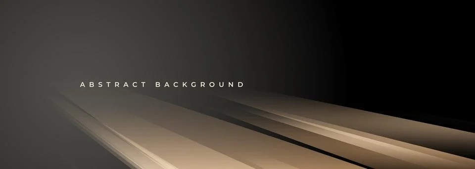 Vector wide dark abstract background with brown and beige stage effect Stock Illustration
