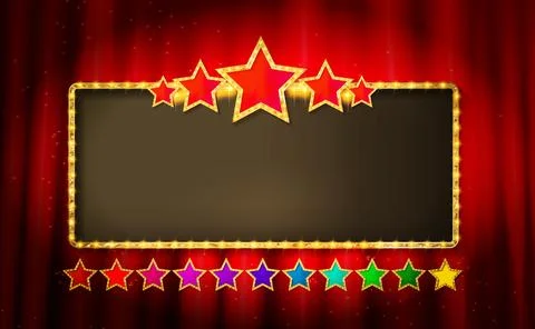 Vector wide stage Stock Illustration