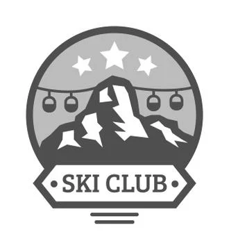 Vector wilderness and nature exploration outdoor vintage emblems mountains, sun 스톡 일러스트