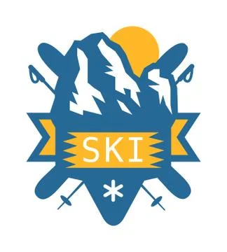 Vector wilderness and nature exploration outdoor vintage emblems mountains, sun 스톡 일러스트