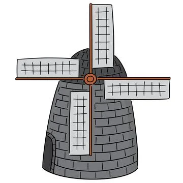 Vector of windmill Stock Illustration