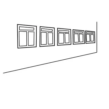 Vector window illustration icon Stock Illustration