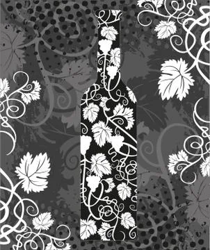 Vector wine design elements. Stock Illustration