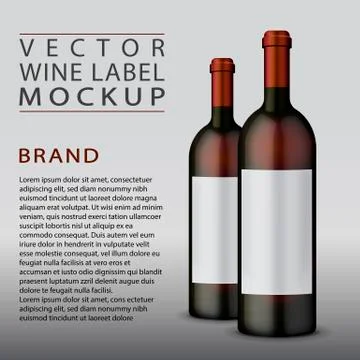 Vector wine label Stock-Illustration