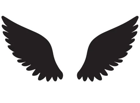 Vector Wings Icon Stock Illustration