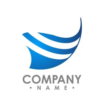 Vector wings logo . Winged logo company and icon wing flying vector design Stock Illustration