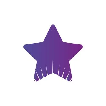 Vector Winner Abstract Star with rays at bottom, can be used for award logo Stock Illustration