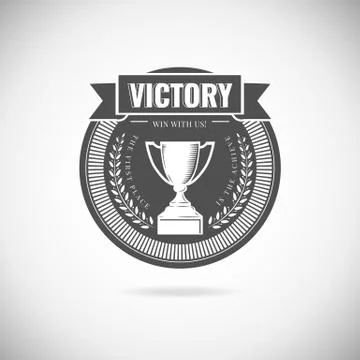 Vector winner logos Illustrazione stock