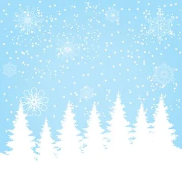 Vector Winter Background Stock Illustration