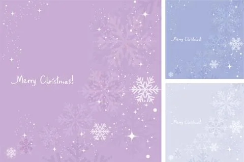 Vector winter background of snowflakes Stock Illustration