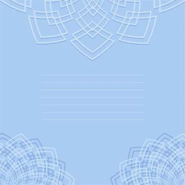 Vector winter blue template for postcard, invitations Stock Illustration