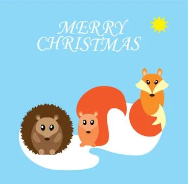 Vector Winter Card Stock Illustration